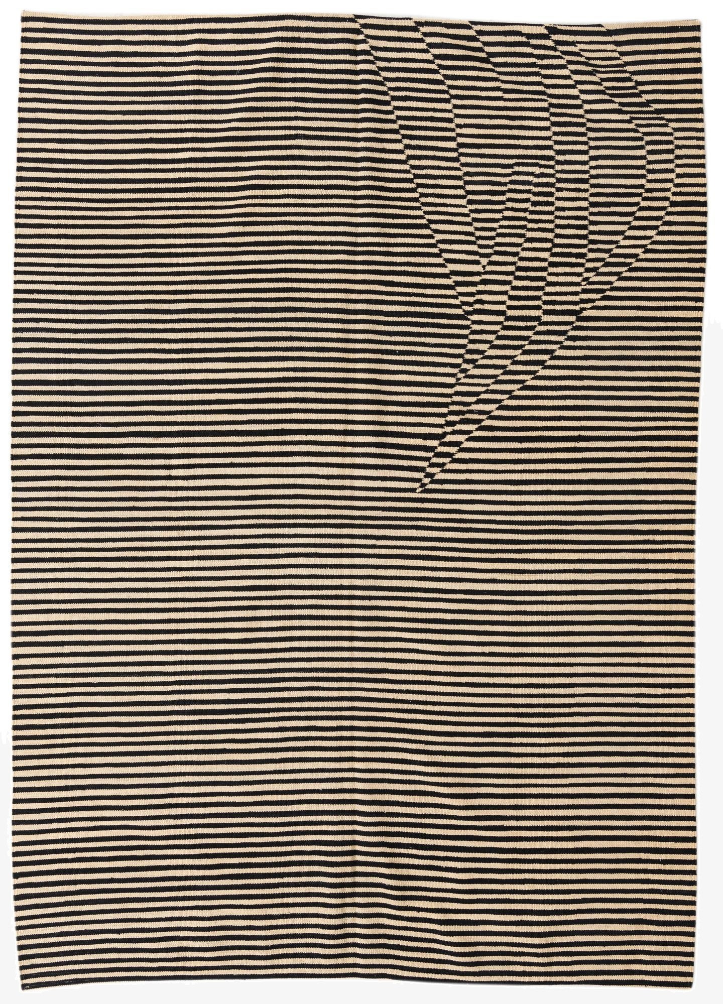 5' 7 x 7' 9  Hand Woven Kilim Modern Wool Rug