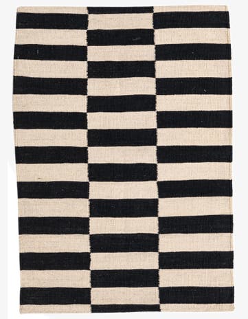 2' 9 x 3' 9 Hand Woven Kilim Modern Wool Rug