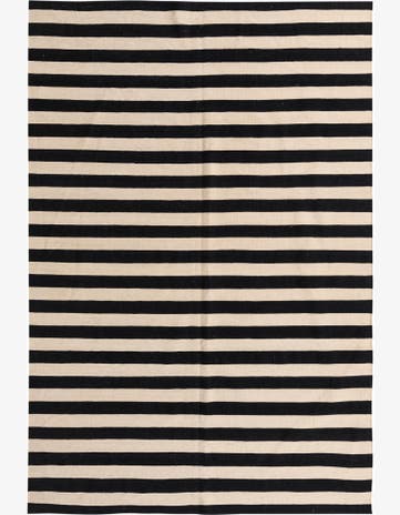 6' 10 x 9' 9 Hand Woven Kilim Modern Wool Rug