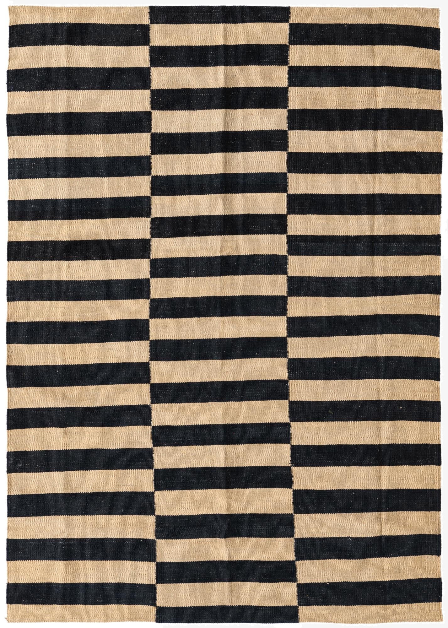 4' 1 x 5' 10  Hand Woven Kilim Modern Wool Rug