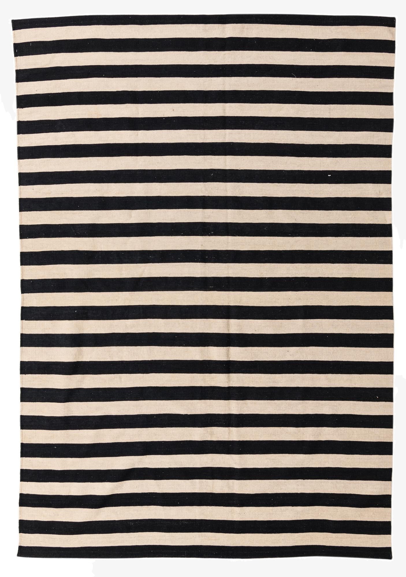 7' x 9' 8  Hand Woven Kilim Modern Wool Rug