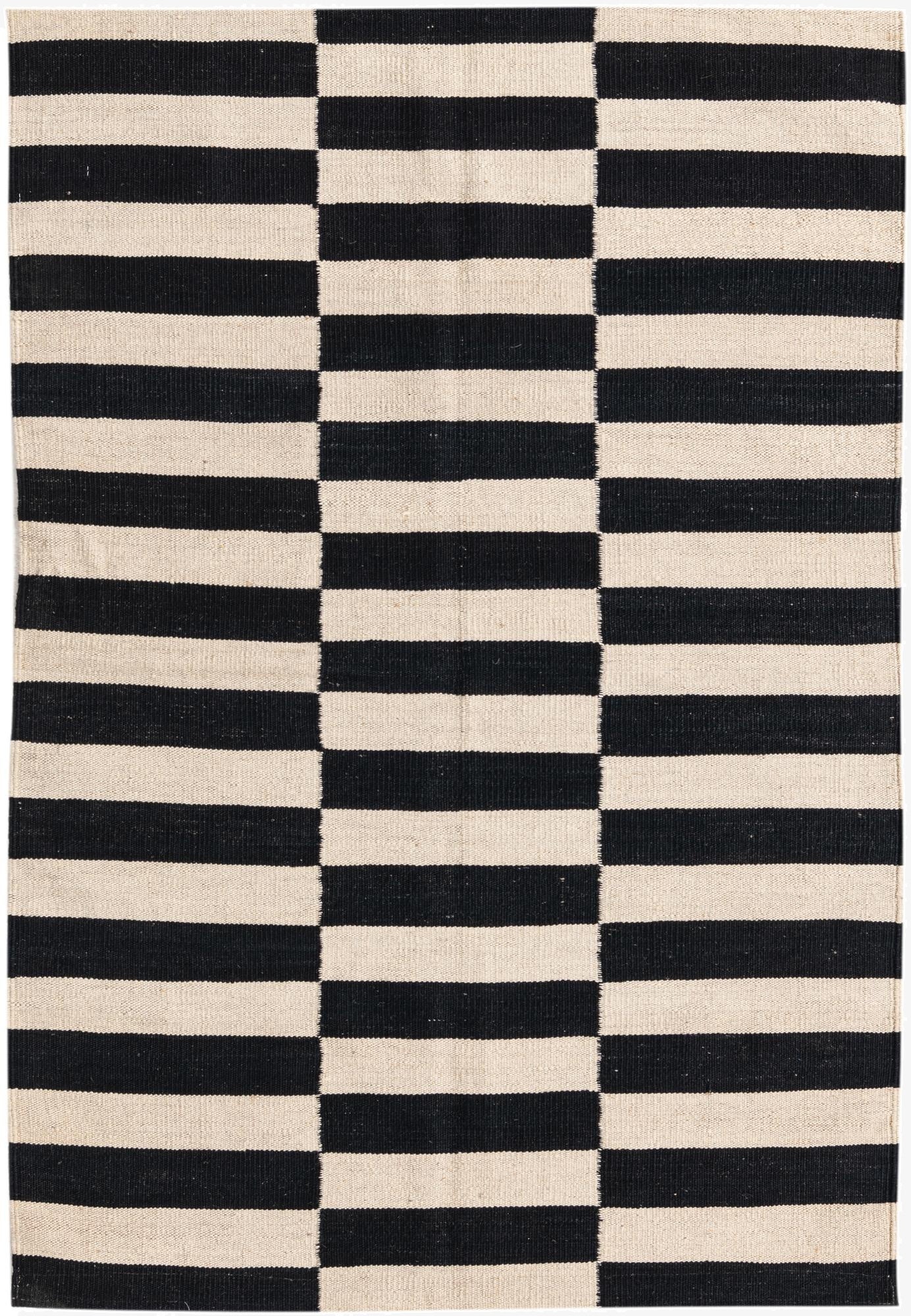 3' 3 x 4' 10  Hand Woven Kilim Modern Wool Rug