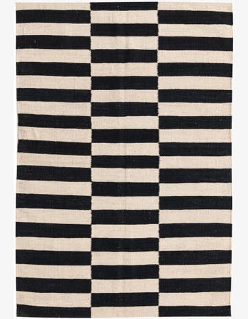 3' 3 x 4' 10 Hand Woven Kilim Modern Wool Rug