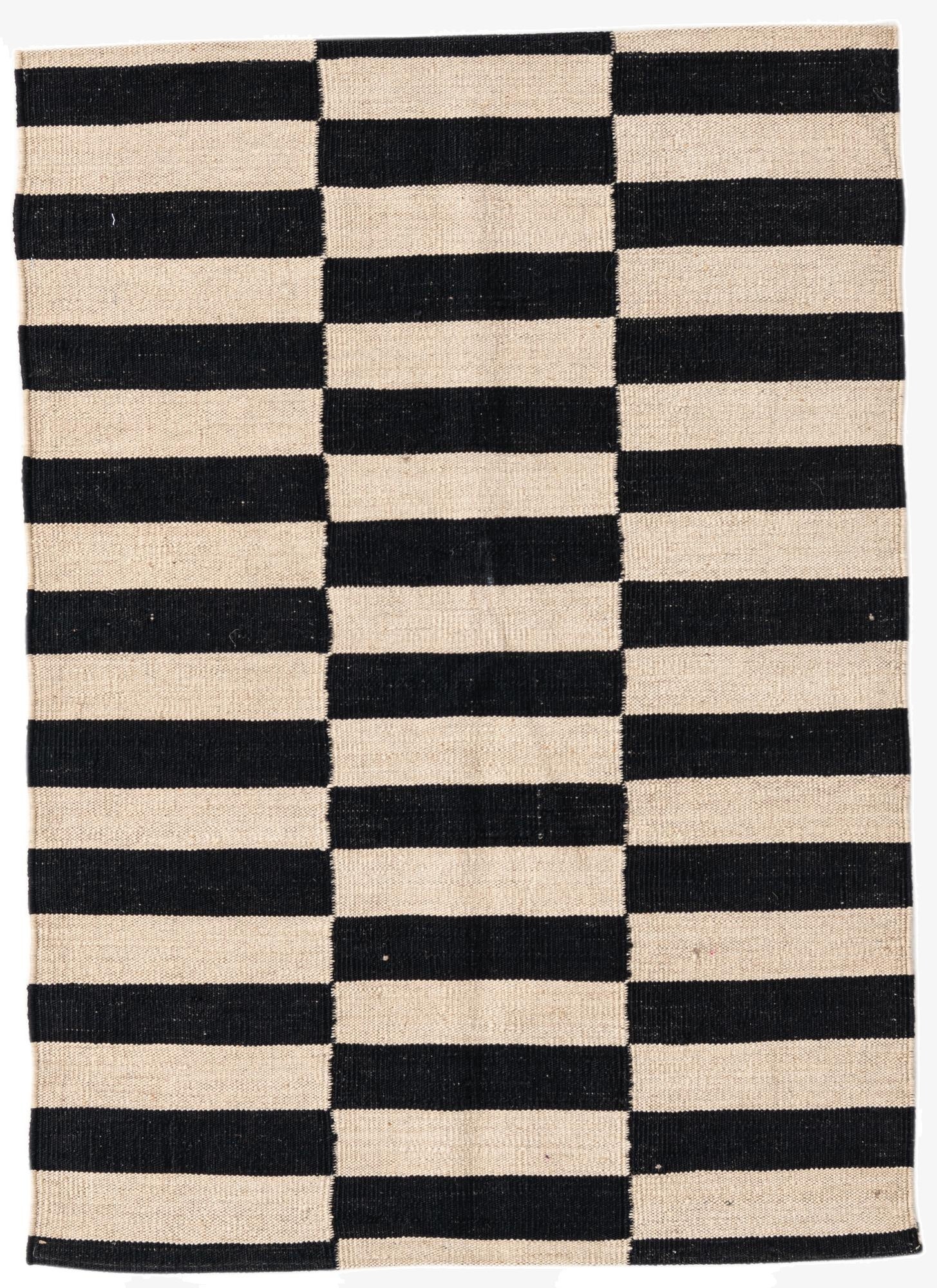 2' 8 x 3' 9  Hand Woven Kilim Modern Wool Rug