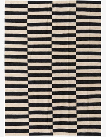 5' 7 x 7' 6 Hand Woven Kilim Modern Wool Rug