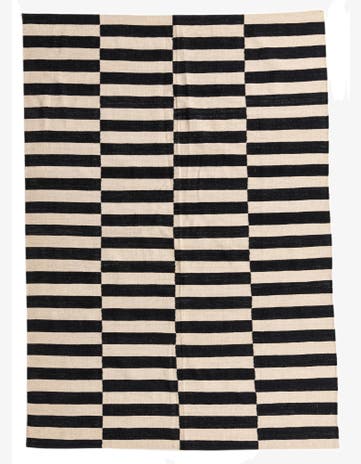 5' 7 x 7' 10 Hand Woven Kilim Modern Wool Rug
