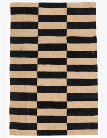 2' 7 x 4' Hand Woven Kilim Modern Wool Rug