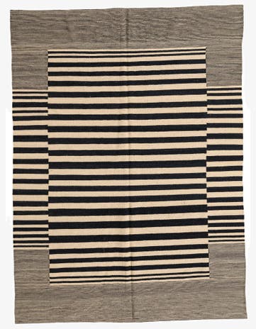 5' 7 x 7' 8 Hand Woven Kilim Modern Wool Rug