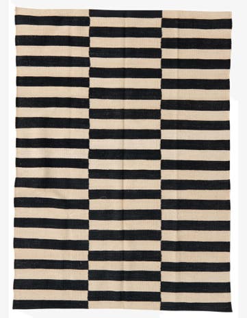 4' 2 x 5' 10 Hand Woven Kilim Modern Wool Rug