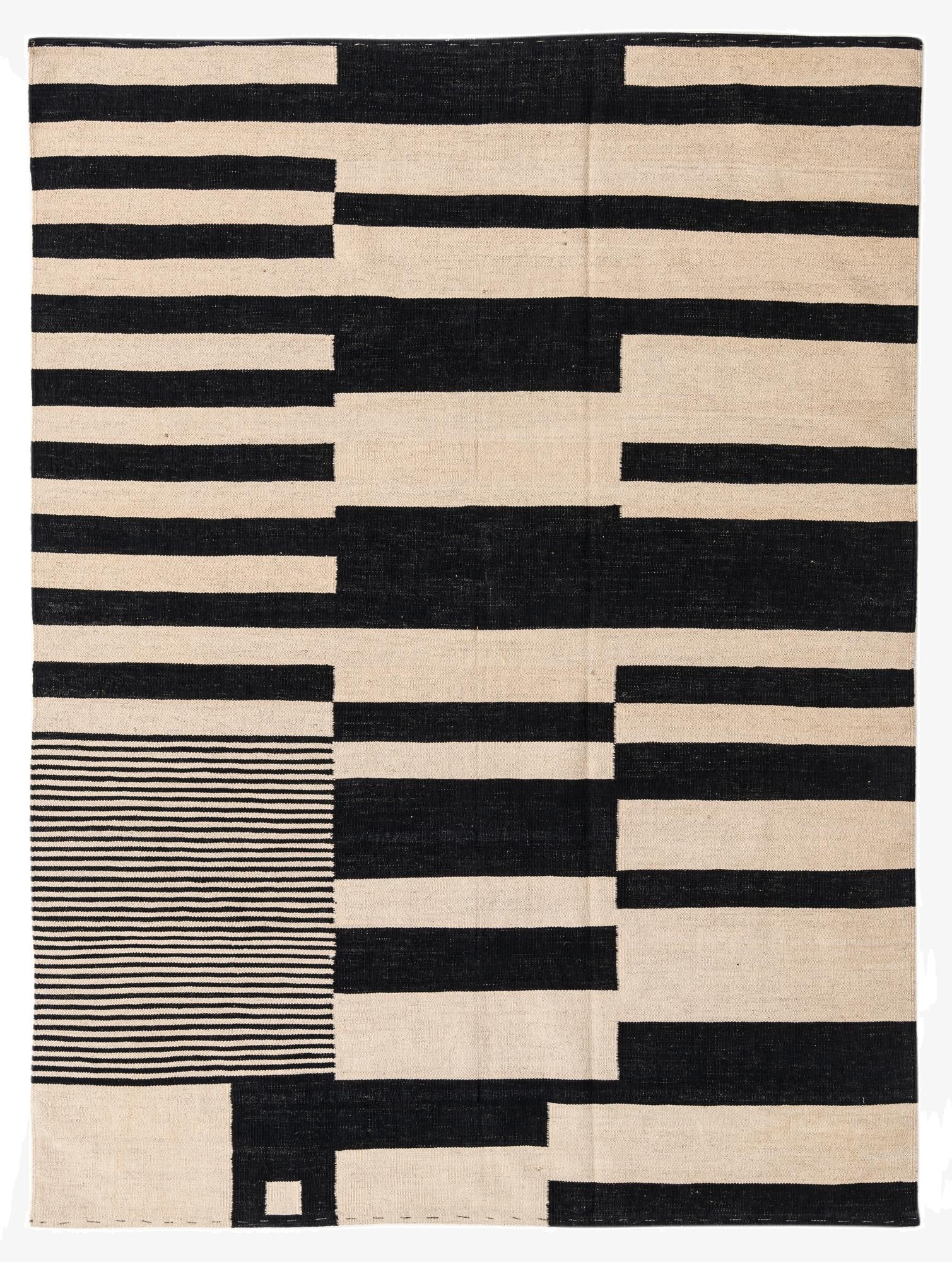 5' 8 x 7' 8  Hand Woven Kilim Modern Wool Rug