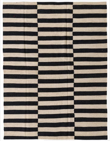 4' 9 x 6' 3 Hand Woven Kilim Modern Wool Rug