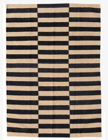 4' 2 x 5' 10 Hand Woven Kilim Modern Wool Rug