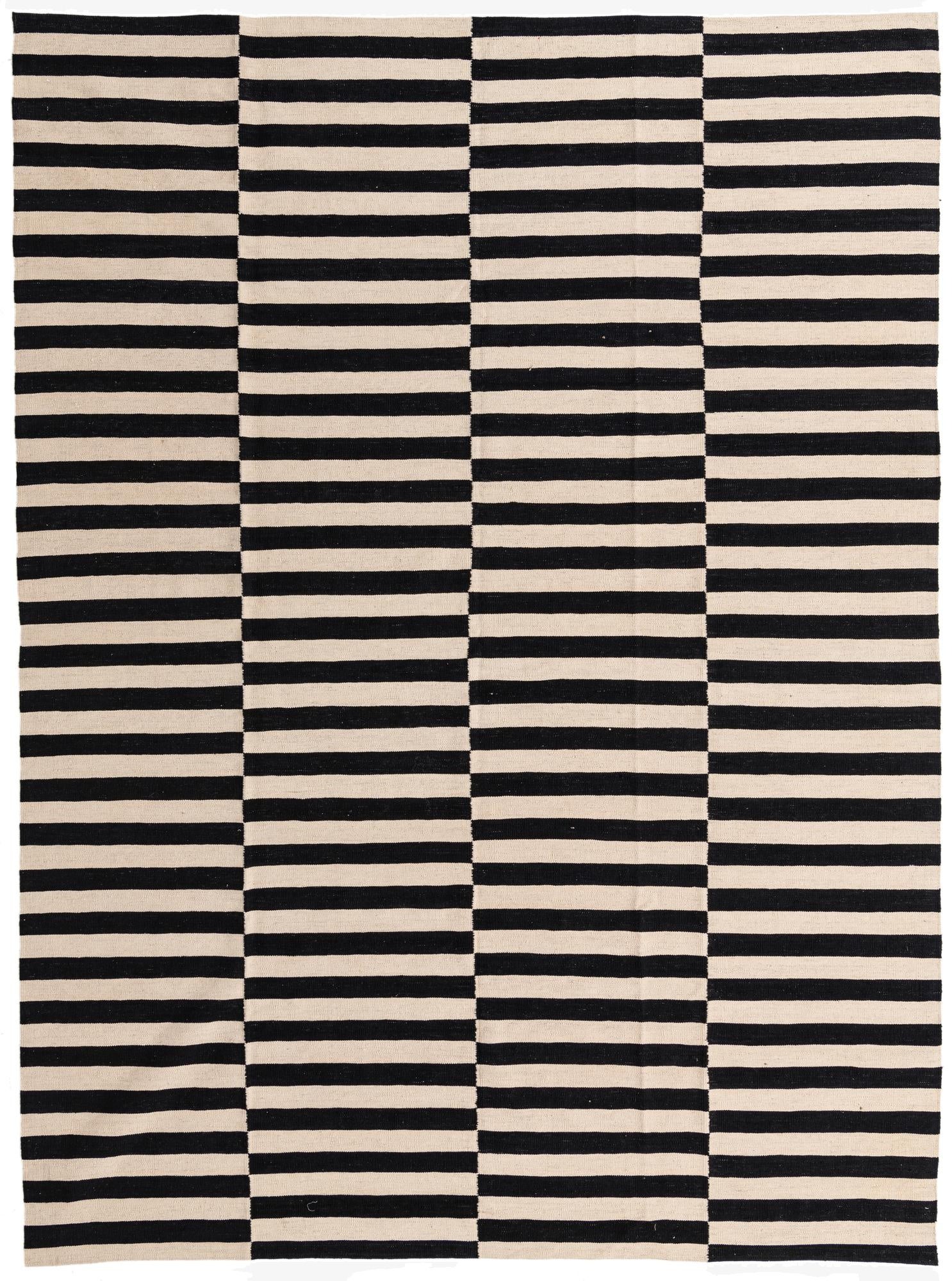 8' 5 x 11' 5  Hand Woven Kilim Modern Wool Rug