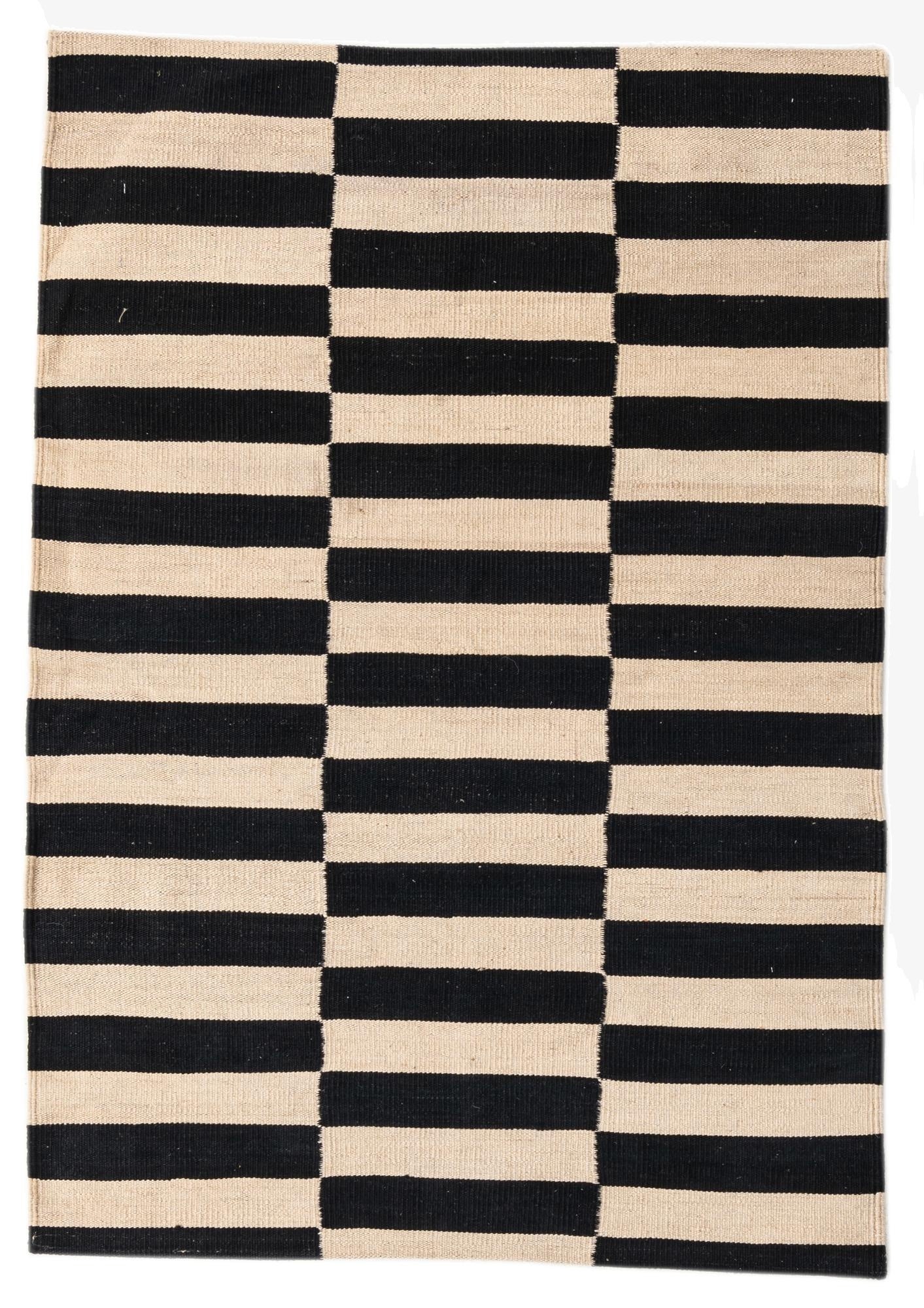 3' 3 x 4' 8  Hand Woven Kilim Modern Wool Rug