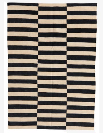 4' 2 x 6' Hand Woven Kilim Modern Wool Rug