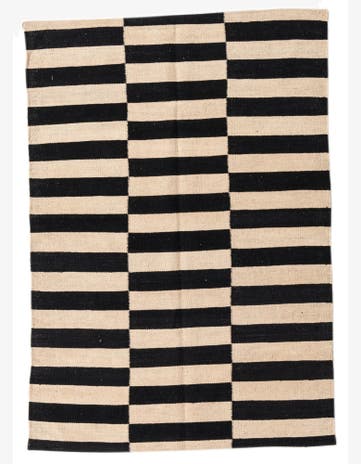 3' 3 x 4' 9 Hand Woven Kilim Modern Wool Rug