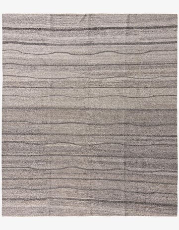 8' 8 x 10' Hand Woven Kilim Modern Wool Rug