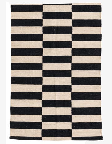 2' 7 x 3' 10 Hand Woven Kilim Modern Wool Rug