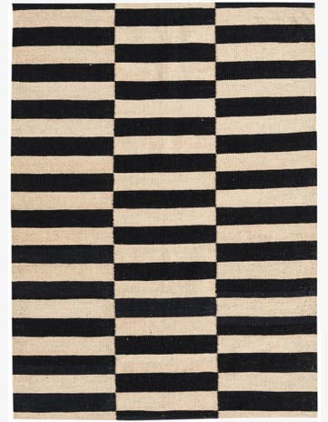 3' 5 x 4' 9 Hand Woven Kilim Modern Wool Rug