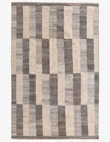 6' 6 x 9' 10 Hand Woven Kilim Modern Wool Rug