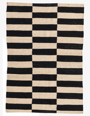 2' 8 x 3' 10 Hand Woven Kilim Modern Wool Rug