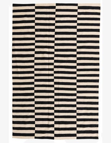 6' 4 x 9' 10 Hand Woven Kilim Modern Wool Rug
