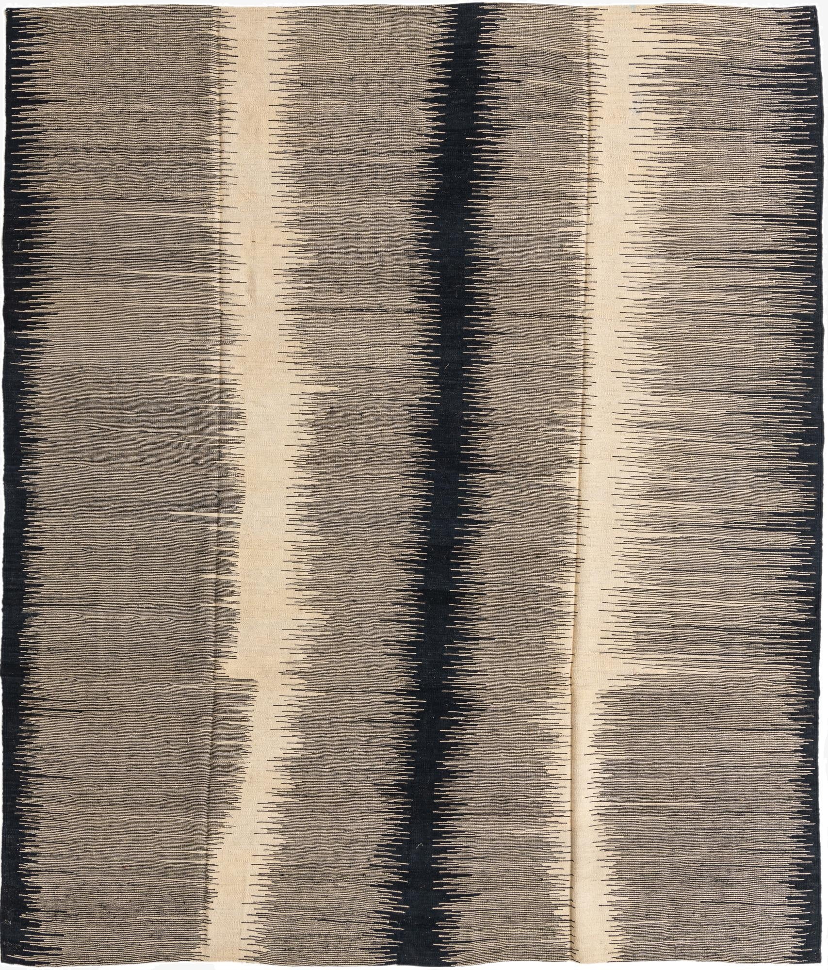 8' 1 x 9' 8  Hand Woven Kilim Modern Wool Rug