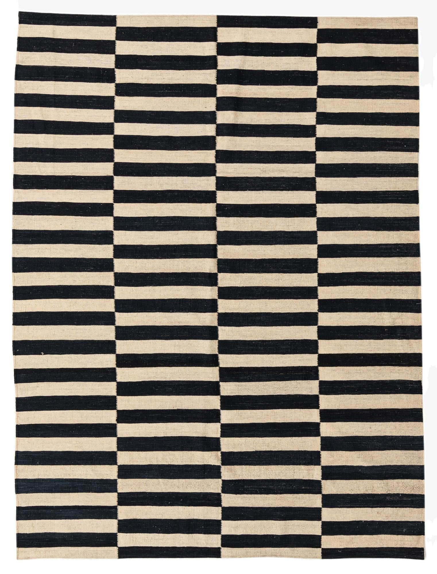 5' 10 x 7' 10  Hand Woven Kilim Modern Wool Rug