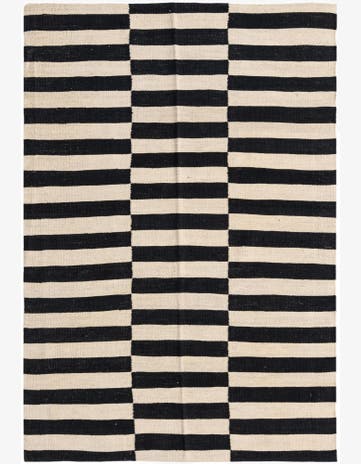 4' 2 x 6' Hand Woven Kilim Modern Wool Rug