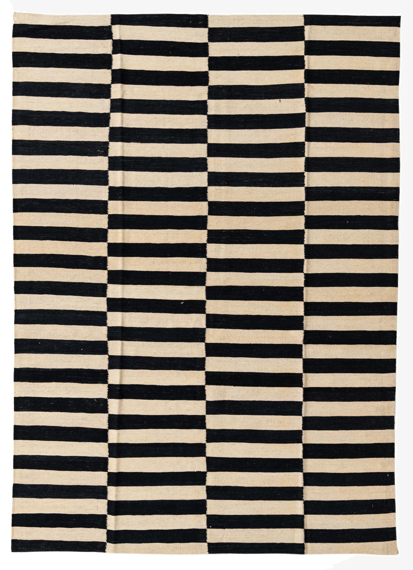 5' 7 x 7' 10  Hand Woven Kilim Modern Wool Rug