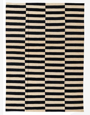 5' 7 x 7' 10 Hand Woven Kilim Modern Wool Rug