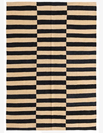 4' 2 x 5' 10 Hand Woven Kilim Modern Wool Rug