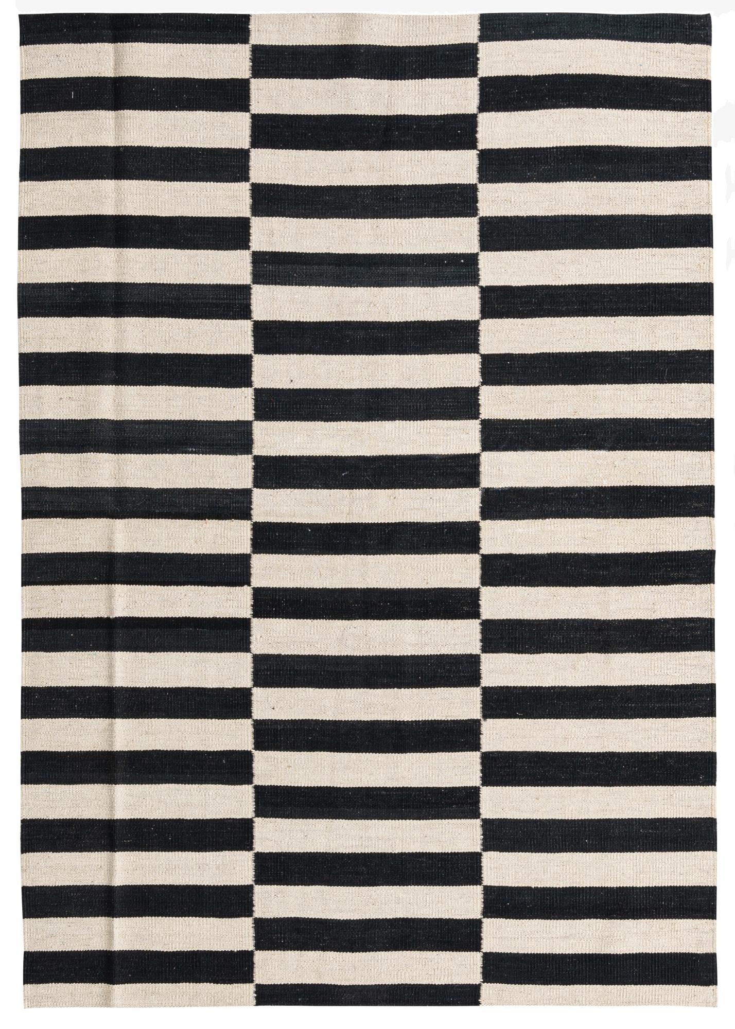 4' 2 x 5' 10  Hand Woven Kilim Modern Wool Rug