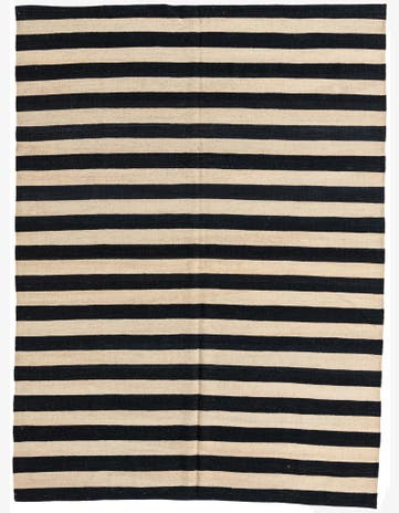 6' 9 x 9' 3 Hand Woven Kilim Modern Wool Rug