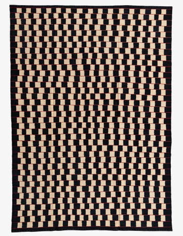 6' 9 x 9' 5 Hand Woven Kilim Modern Wool Rug
