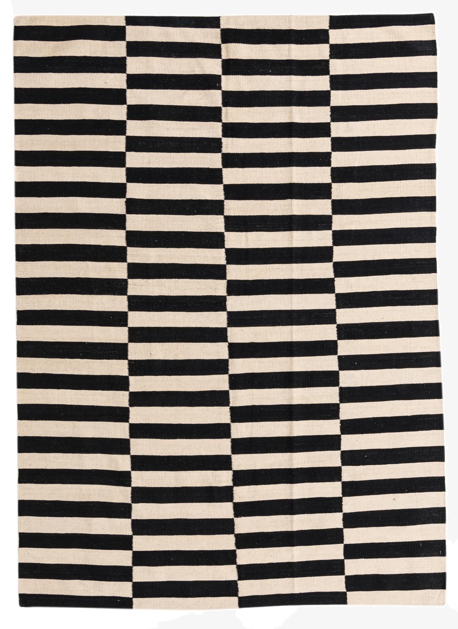 5' 8 x 7' 11  Hand Woven Kilim Modern Wool Rug