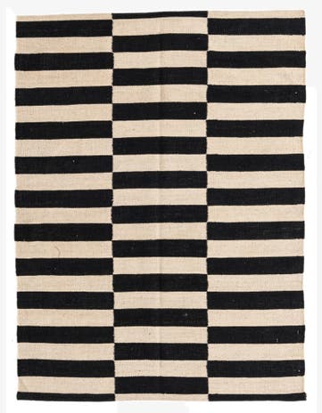 3' 6 x 4' 8 Hand Woven Kilim Modern Wool Rug