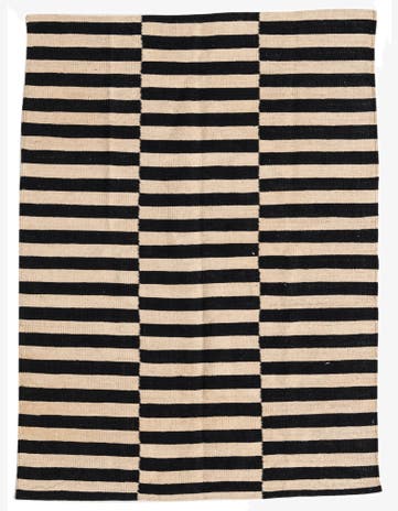 3' 4 x 4' 8 Hand Woven Kilim Modern Wool Rug