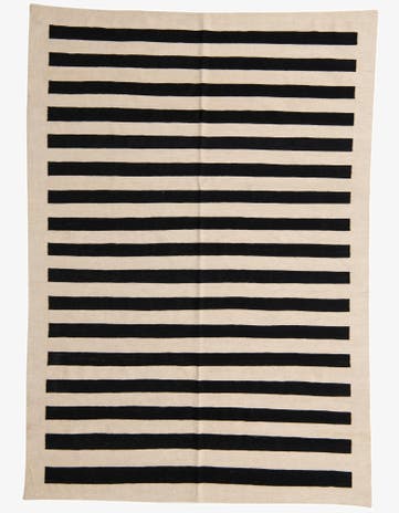 6' 8 x 9' 5 Hand Woven Kilim Modern Wool Rug