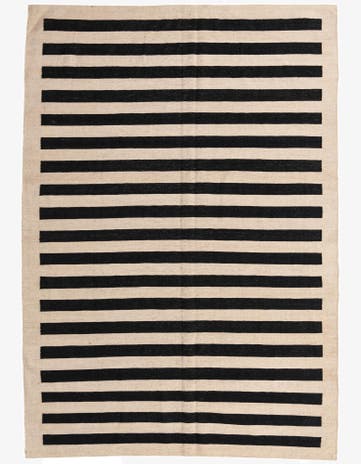 6' 10 x 9' 9 Hand Woven Kilim Modern Wool Rug