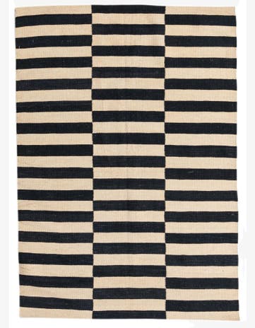 4' 1 x 5' 10 Hand Woven Kilim Modern Wool Rug