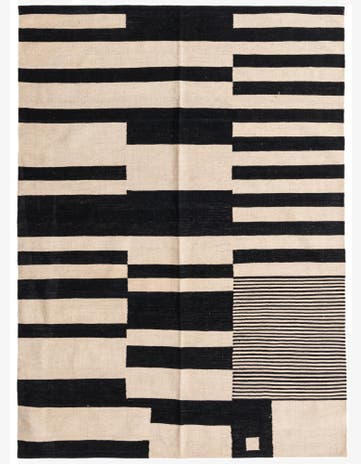 5' 8 x 7' 9 Hand Woven Kilim Modern Wool Rug