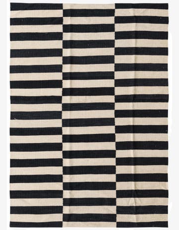4' 1 x 5' 10 Hand Woven Kilim Modern Wool Rug