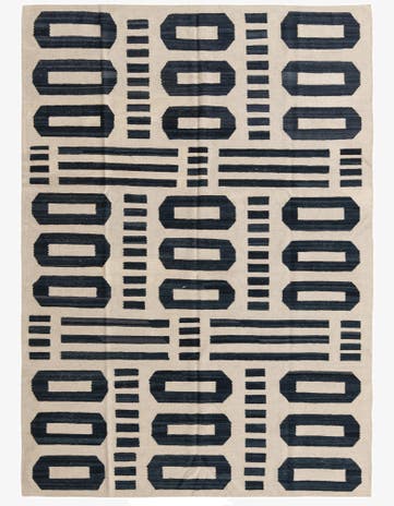 5' 9 x 7' 10 Hand Woven Kilim Modern Wool Rug