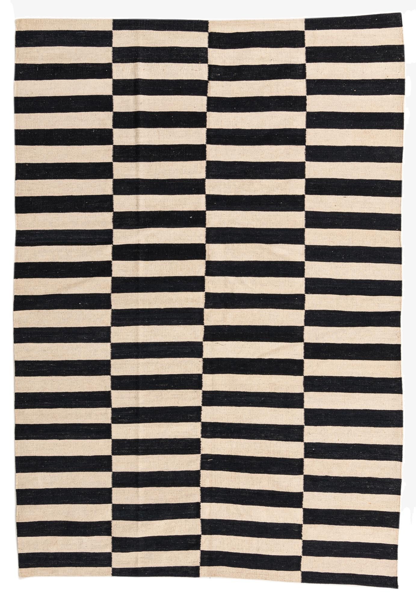 5' 5 x 7' 10  Hand Woven Kilim Modern Wool Rug