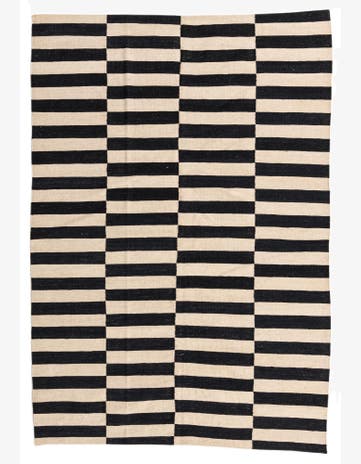 5' 5 x 7' 10 Hand Woven Kilim Modern Wool Rug