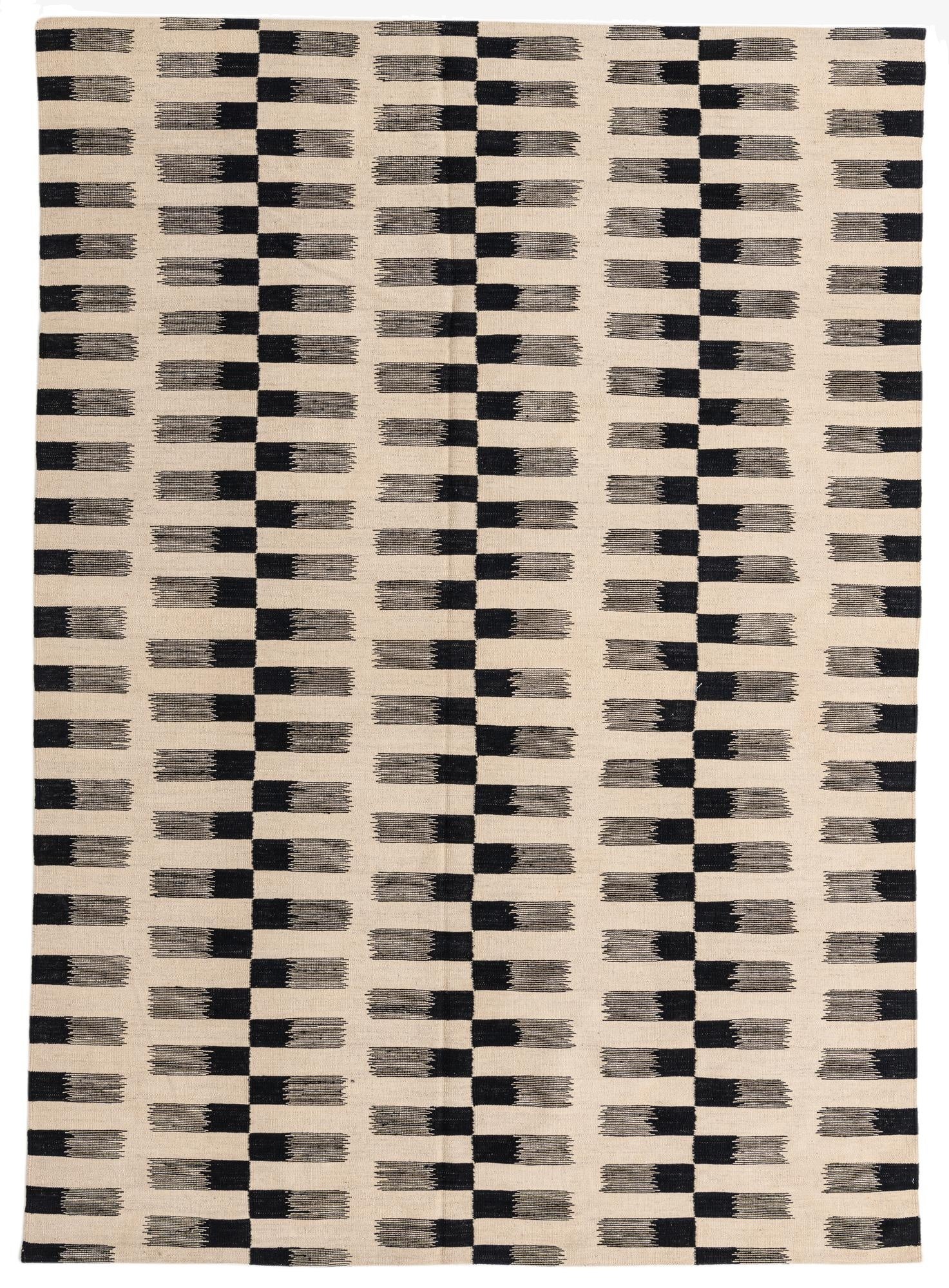 Primary image 7' x 9' 4  Hand Woven Kilim Modern Wool Rug