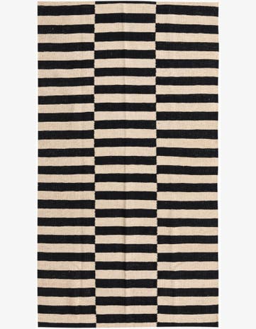 3' 5 x 6' 3 Hand Woven Kilim Modern Wool Rug