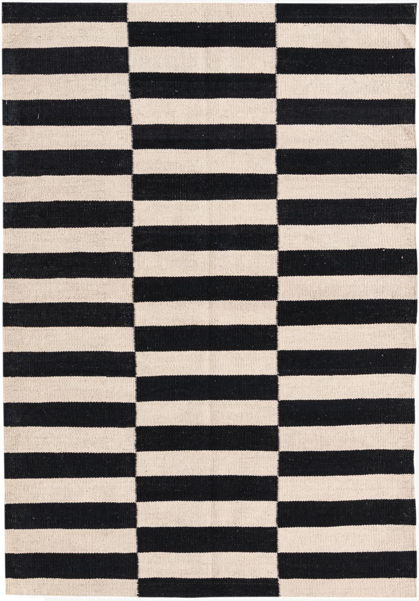 3' 4 x 4' 11  Hand Woven Kilim Modern Wool Rug