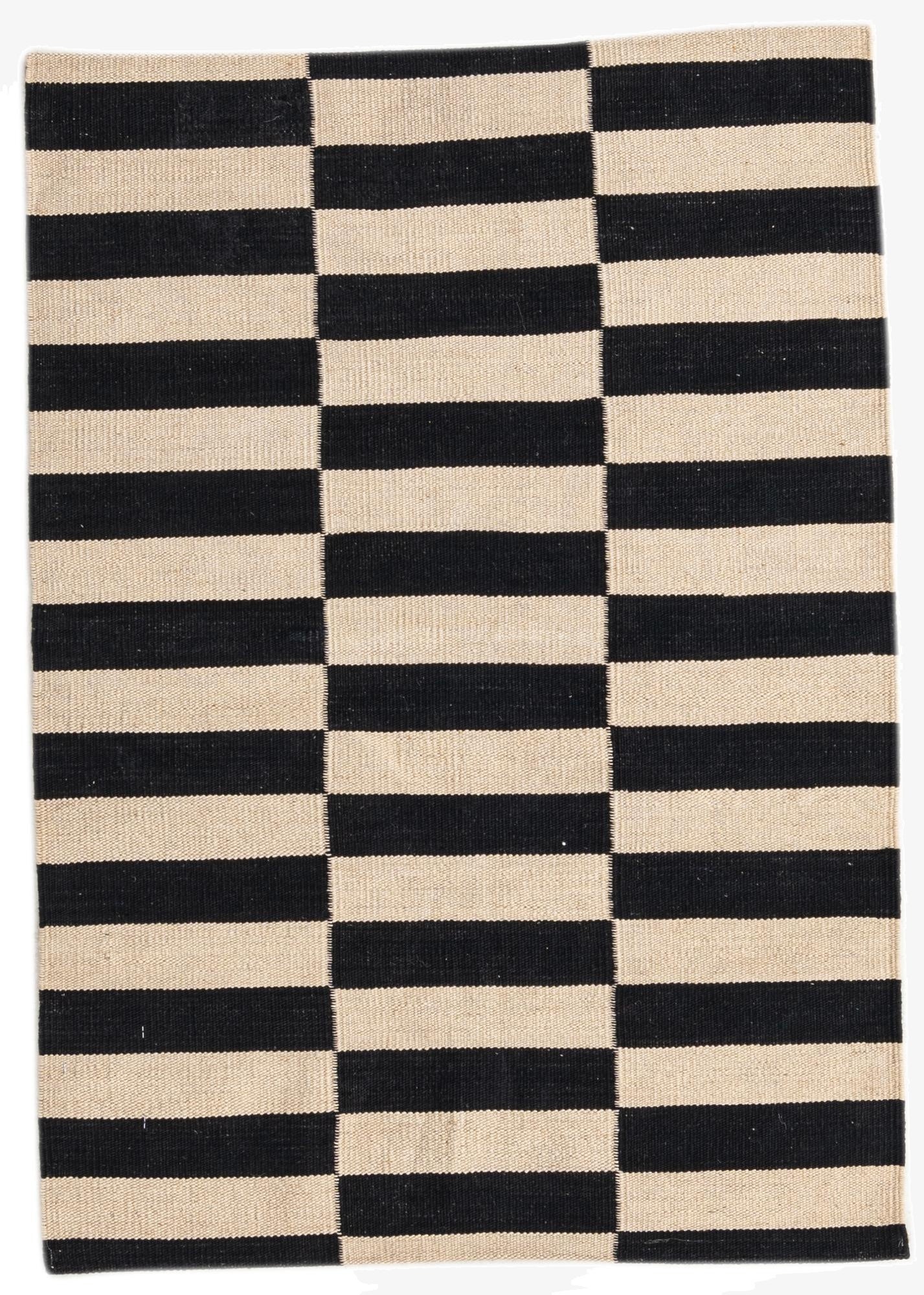 2' 8 x 3' 9  Hand Woven Kilim Modern Wool Rug